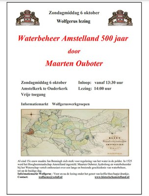 Affiche   Oktoberlezing 6 oktober 2024   Waterbeheer Amstellend 500 jaar   groter